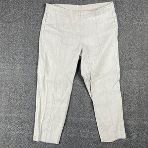 J Jill Womens Linen Pants Size S Work Office Capsule Casual Minimal Stretch Norm